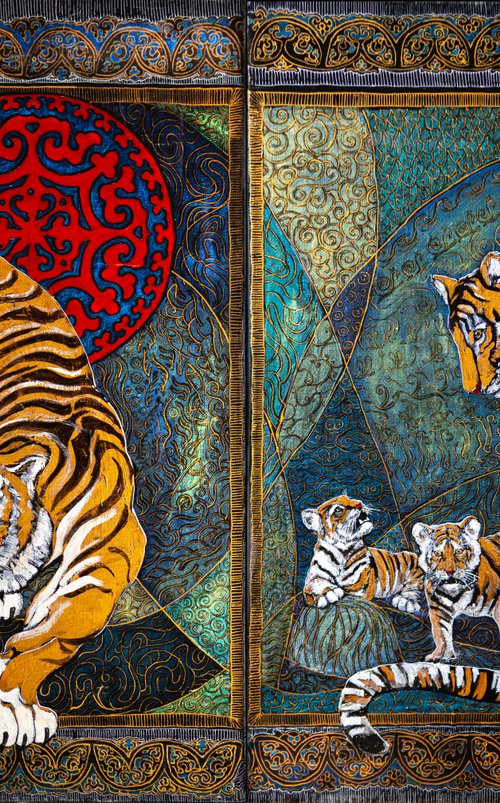 "Tiger family" by Fefa Koroleva