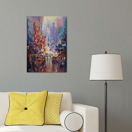 Abstract cityscape (New York)