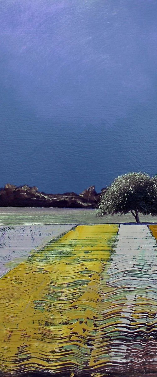 2 Trees Wheat Fields by Simon Jones