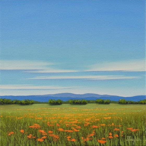 Summer Blooms - Colorful Flower Field Landscape