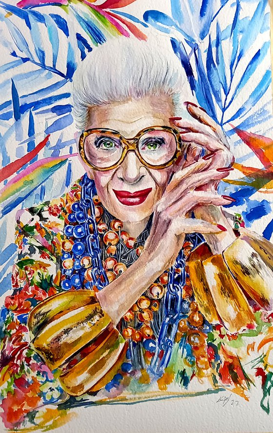 Portrait of Iris Apfel