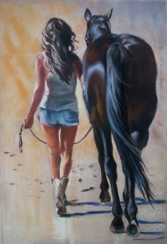 Girl and horse