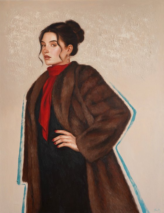 Woman in fur
