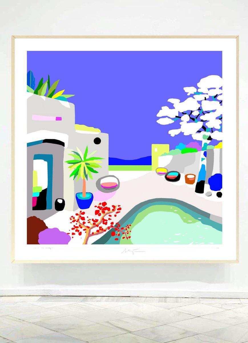 Landscape Giclee Print By Alejos, 17 X 17, You Hold Me High, Original Artwork