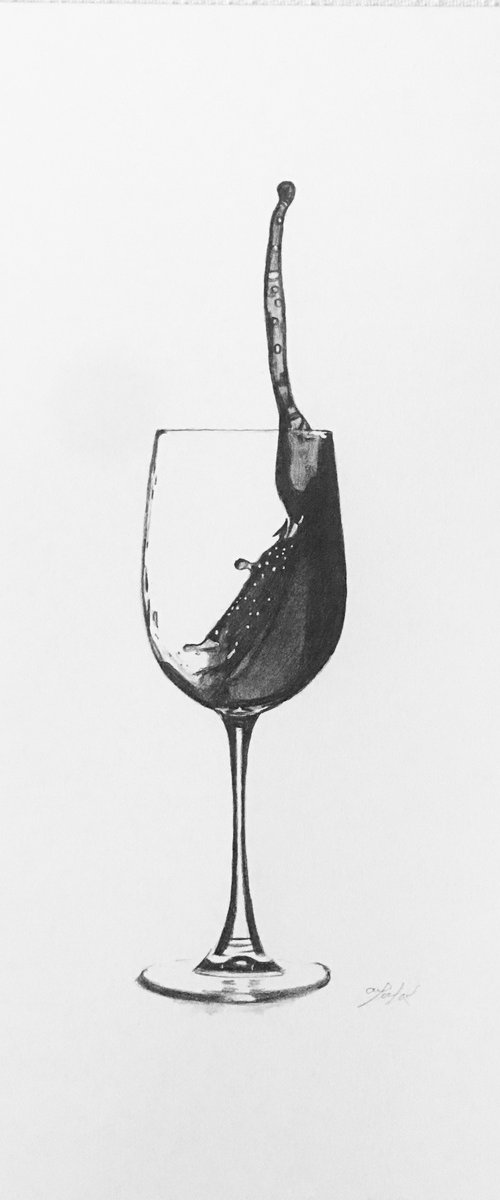 Wine glass by Amelia Taylor