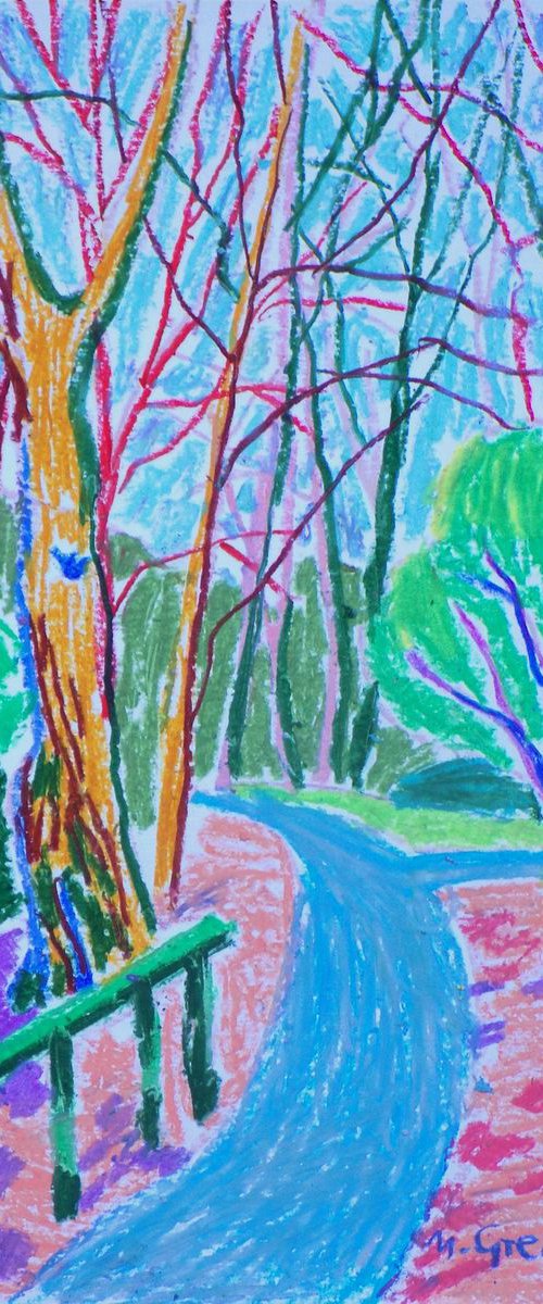 A path in plein air by Maja Grecic