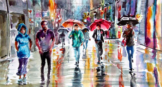 In the rain