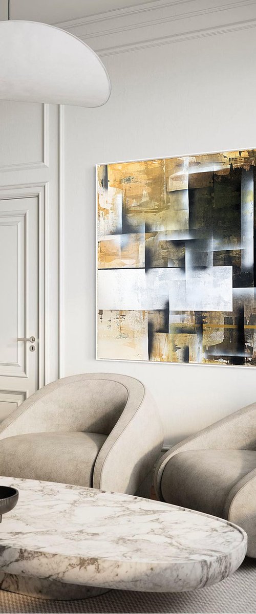 Golden ochre Intersection by Tatiana Malinovscaia