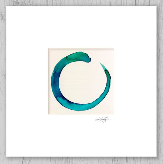 Enso Serenity 93 - Abstract Zen Circle Painting by Kathy Morton Stanion