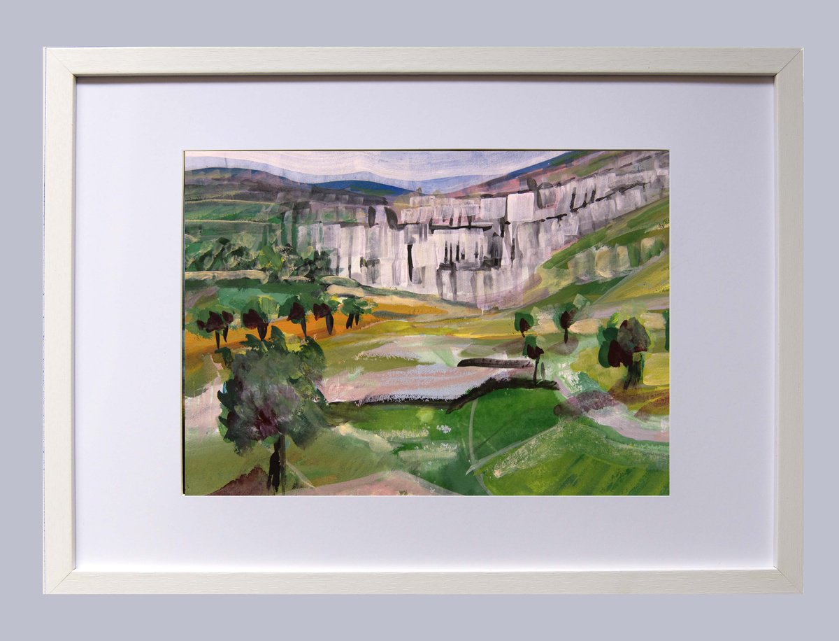 Impressionistic Painting , Malham Limestone By Elizabeth Anne Fox, 18 X 13, Artwork For Sale On Artfinder