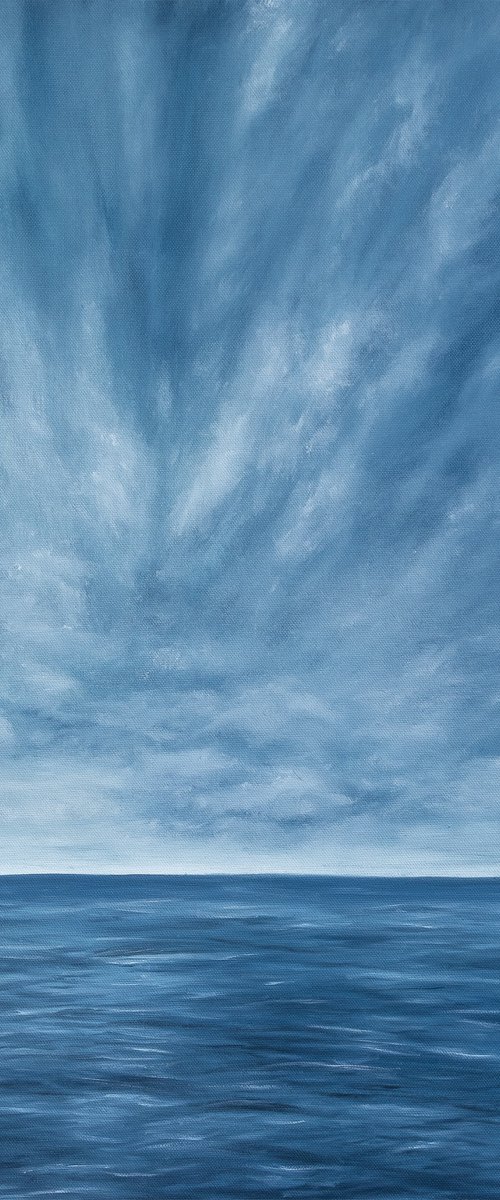 Cloudy Ocean by Sarah Vms Art