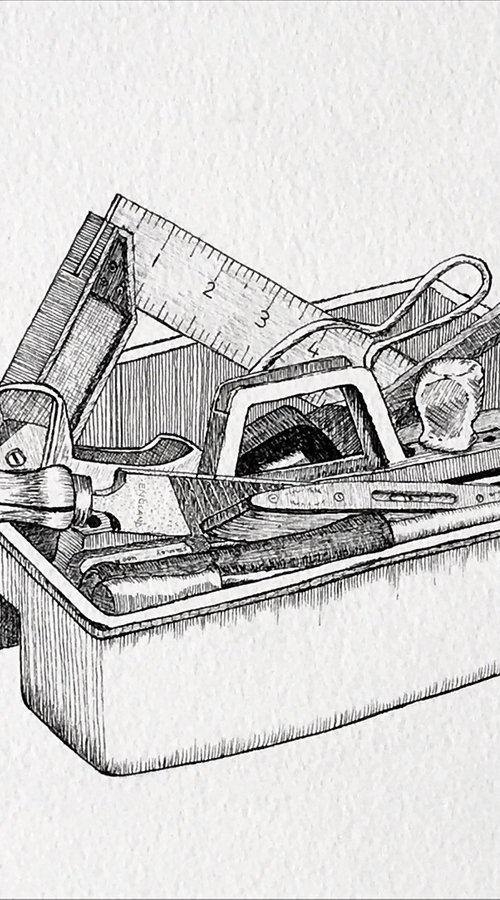 Old Tool Box by JANE DENTON