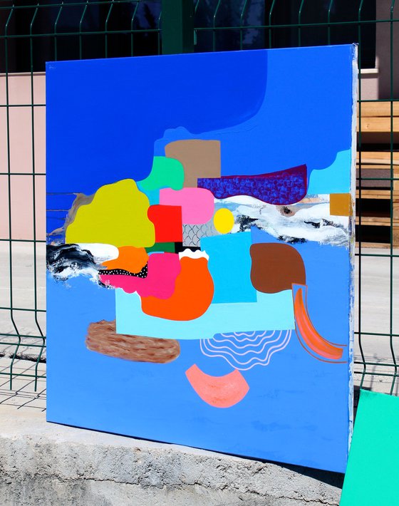 Summer adventure in blue