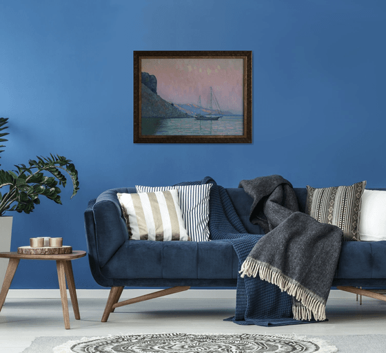 Sunset. Italian beach