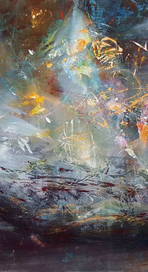 A boat to anastasis  Fantastic fascinating mindscape by O KLOSKA ONEIRIC ART COTATION RISING by Kloska Ovidiu