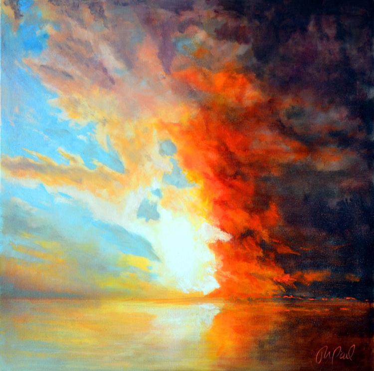 Day Night 1 Oil Painting By Jon Paul Wilson Artfinder