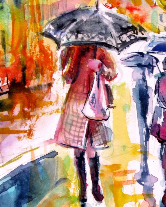 Rain in the city