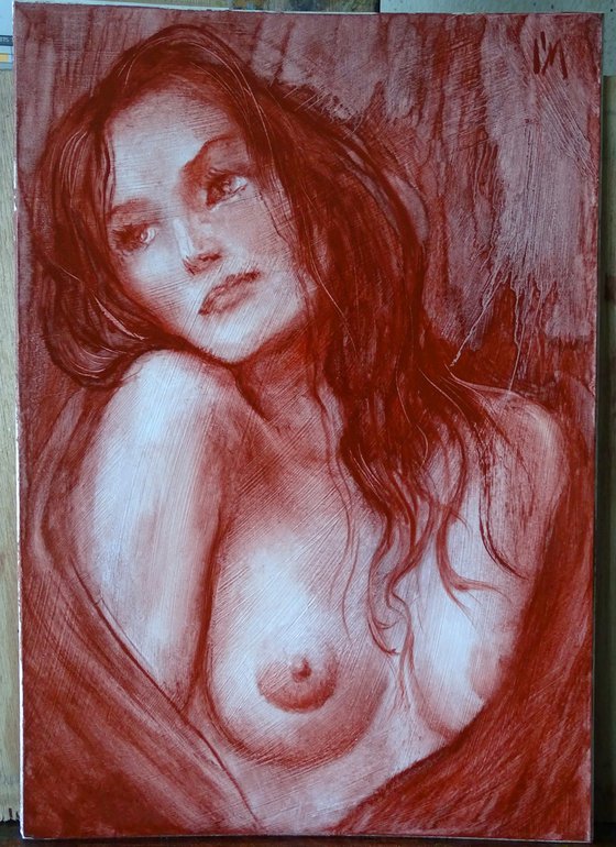 Red portrait (study)