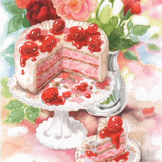 Happy birthday - strawberry