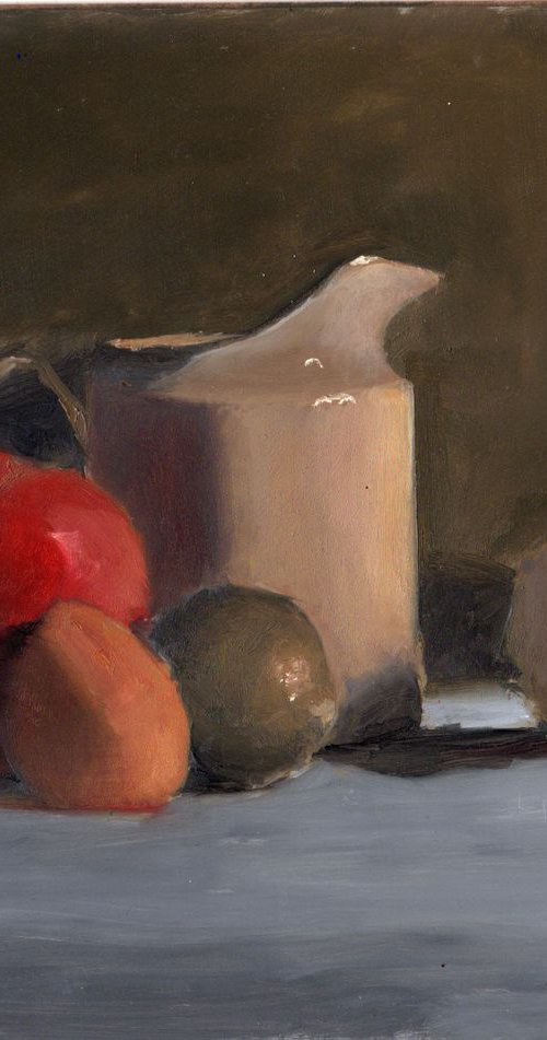 Still Life with Fruit and Creamer by Elizabeth B. Tucker