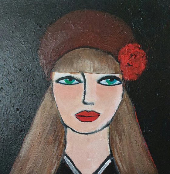 Girl with beret