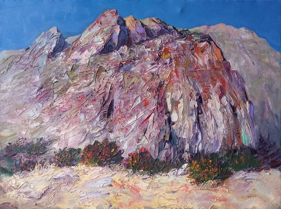 Landscape(70x90cm, oil painting, palette knife)