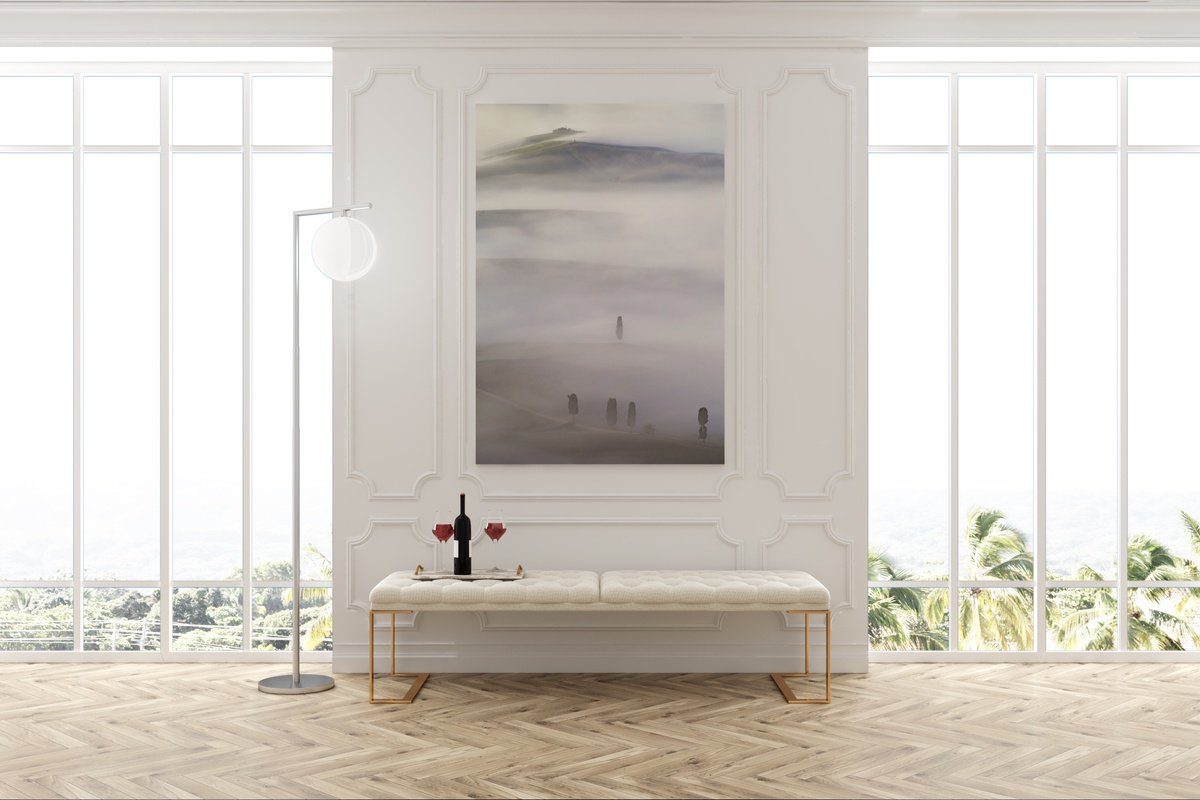 Photorealistic Landscape Photograph By Pavel Oskin, 43 X 58", Pellegrini, Original Artwork