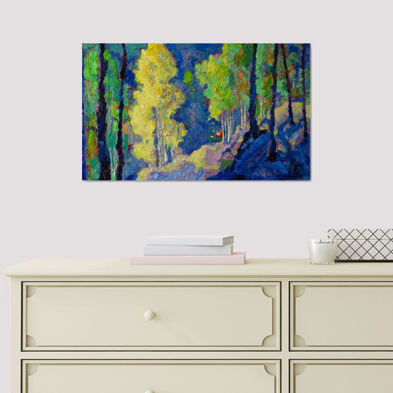 Sunbeam Among Trees