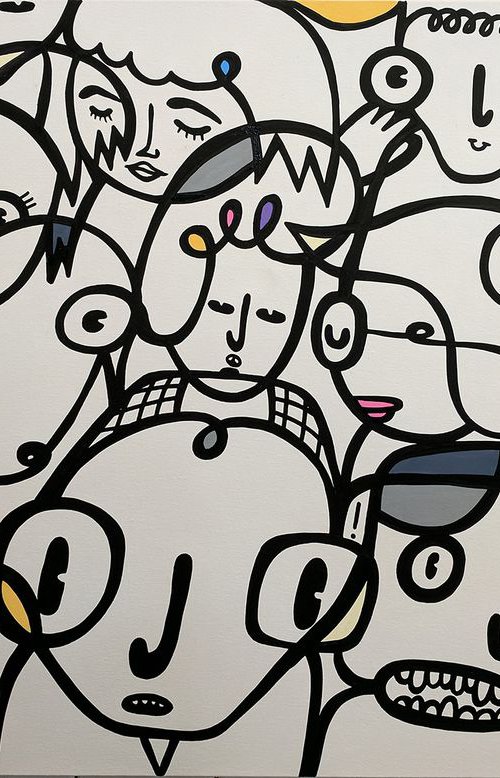 Tangled Crowd by Kev Munday