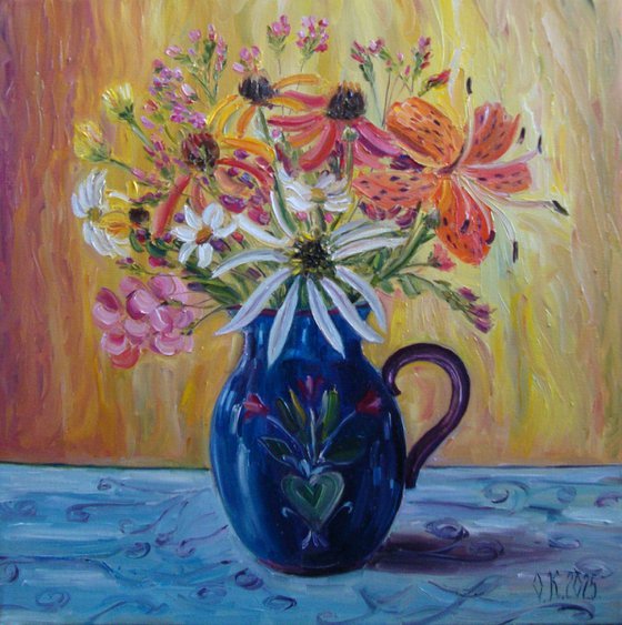Blue vase