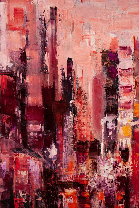 "City of Dreams" cityscape, abstraction