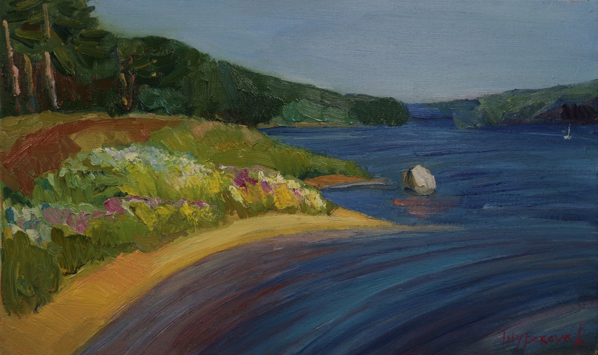 Summer day on the river by Anna Shurakova
