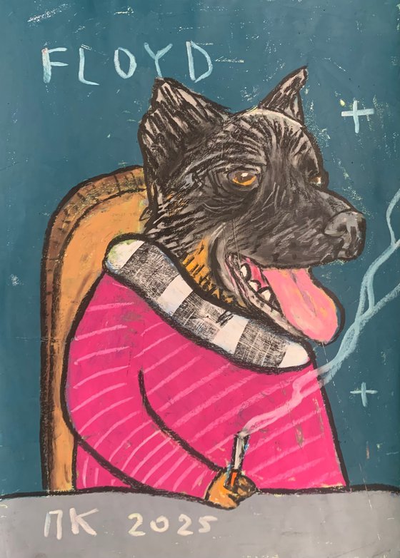 Smoking dog #103