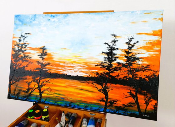 Sunset in the country 1