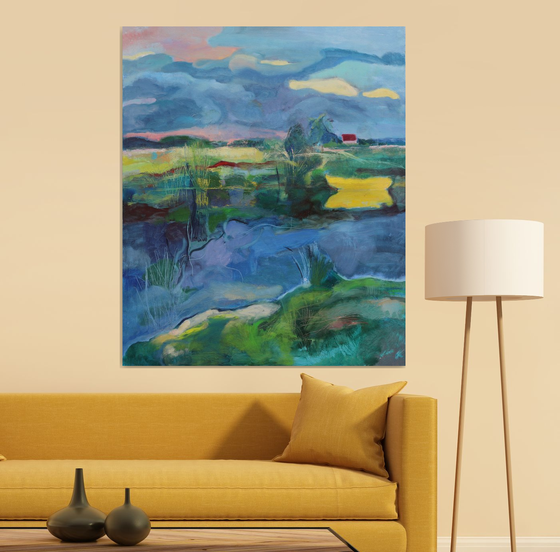 Landscape with a Yellow Boat