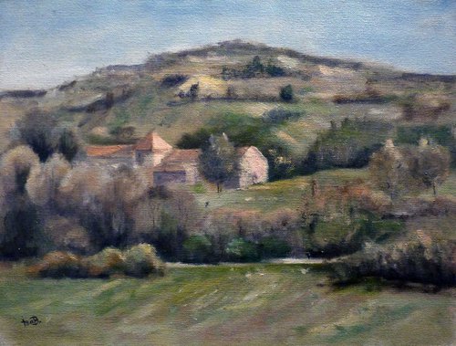 Farm near Chateauneuf val St Donna by Isabelle Boulanger