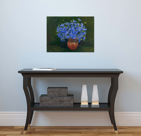 Cornflowers in a Vase