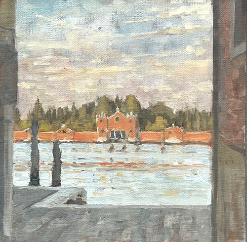 View of San Michele from Venice Cannaregio by Louise Gillard