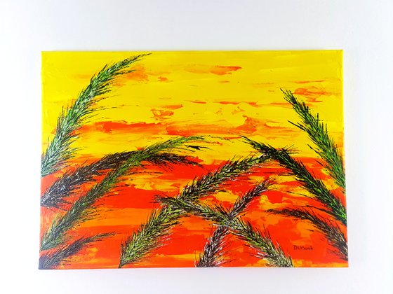 Grass In Yellow Color