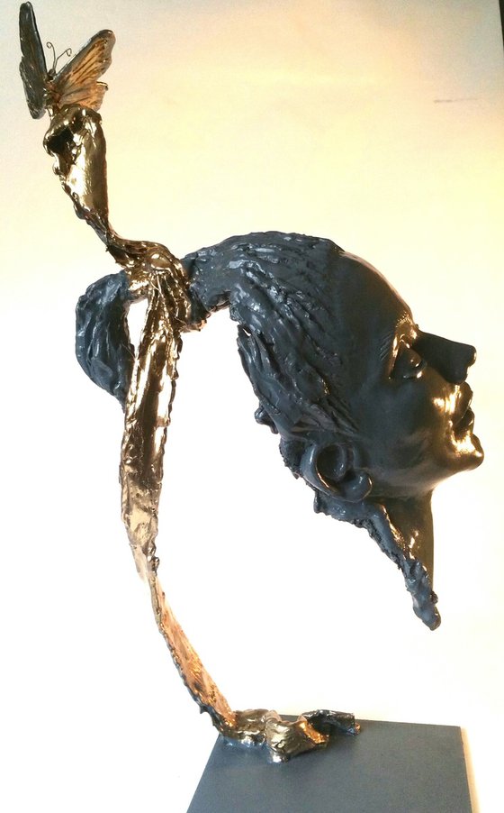 "Flying connections.Butterfly" Unique sculpture
