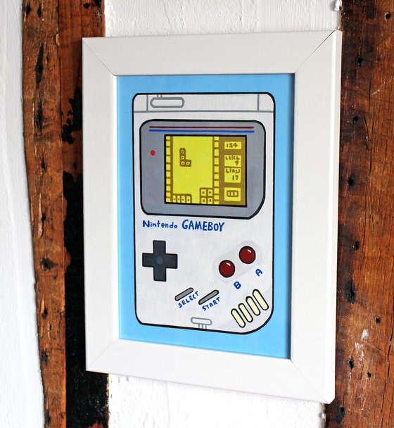 Game Boy Pop A5 Art Painting