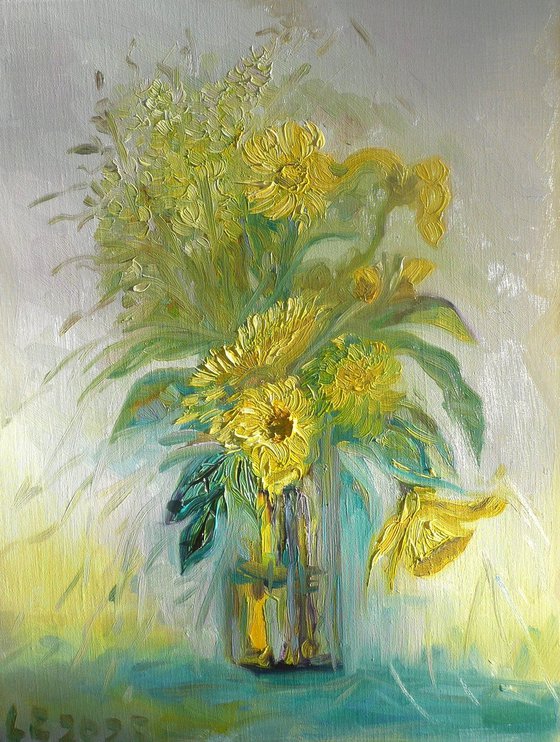Spring Daffodils in a vase