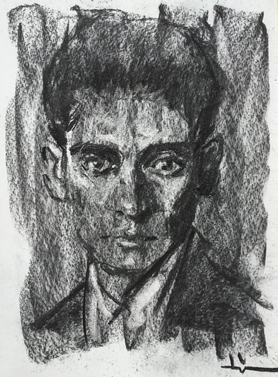 Portrait of Franz Kafka by Dominique Deve