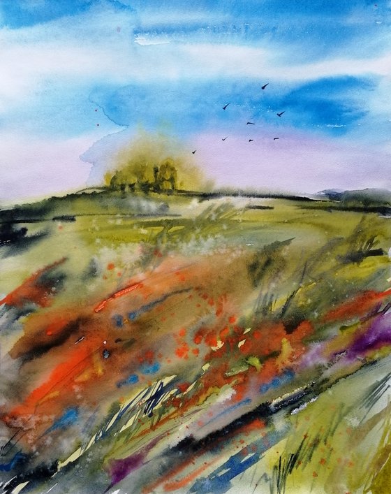 Field watercolor