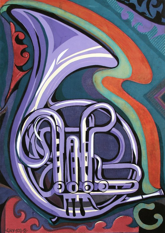 The purple horn