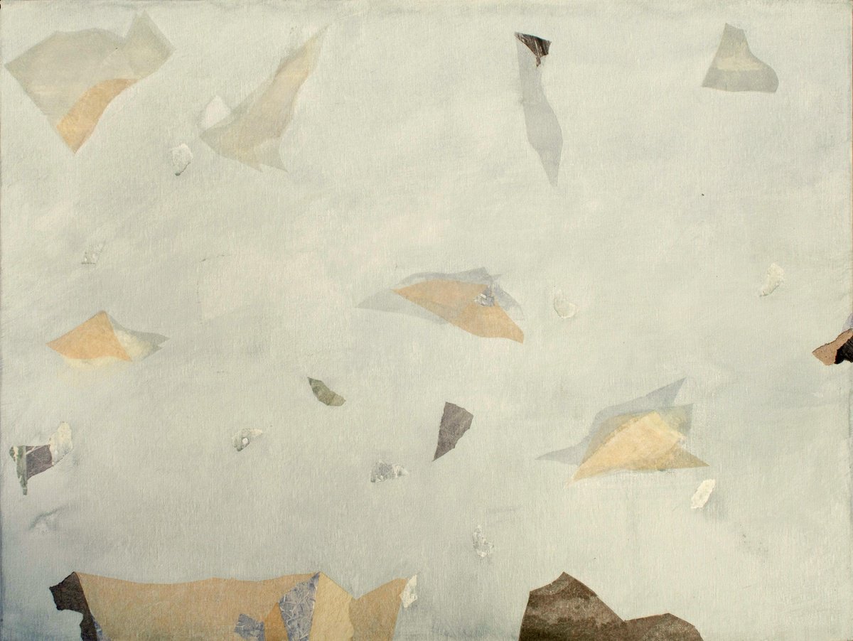 Abstract Painting By Trayana Panayotova, 31 X 24", Sense Of Place Ix, Original Artwork