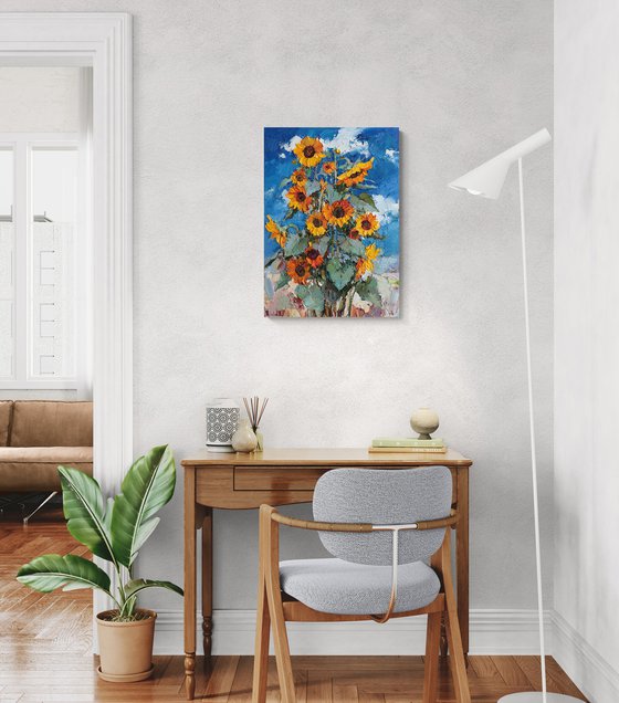 Blooming Sunflowers