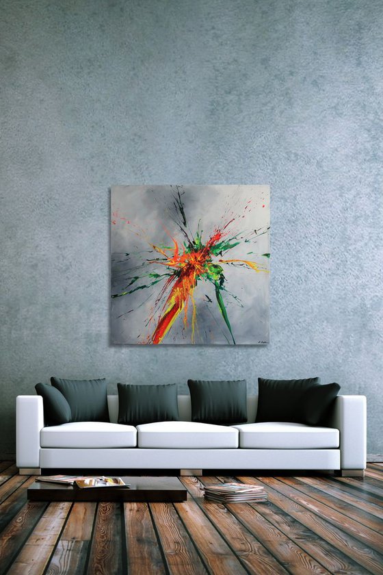 Luminous Bursts I (Spirits Of Skies 100066) (100 x 100 cm) XXL (40 x 40 inches)