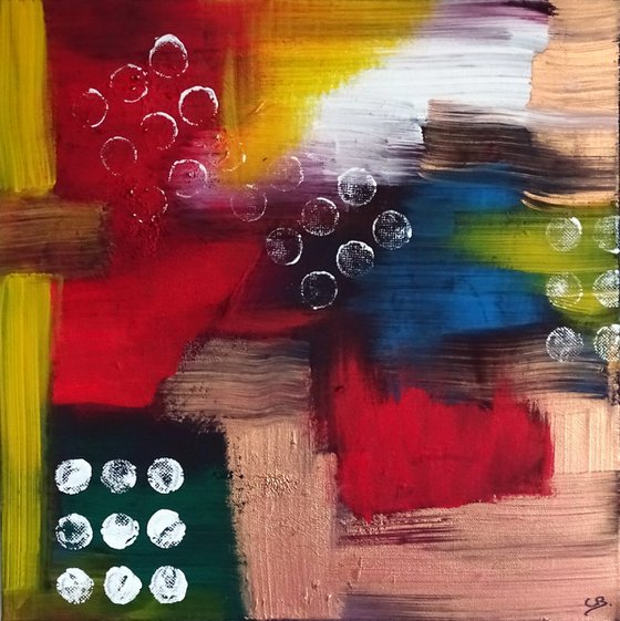 Treasure dots 3 (modern abstract painting)