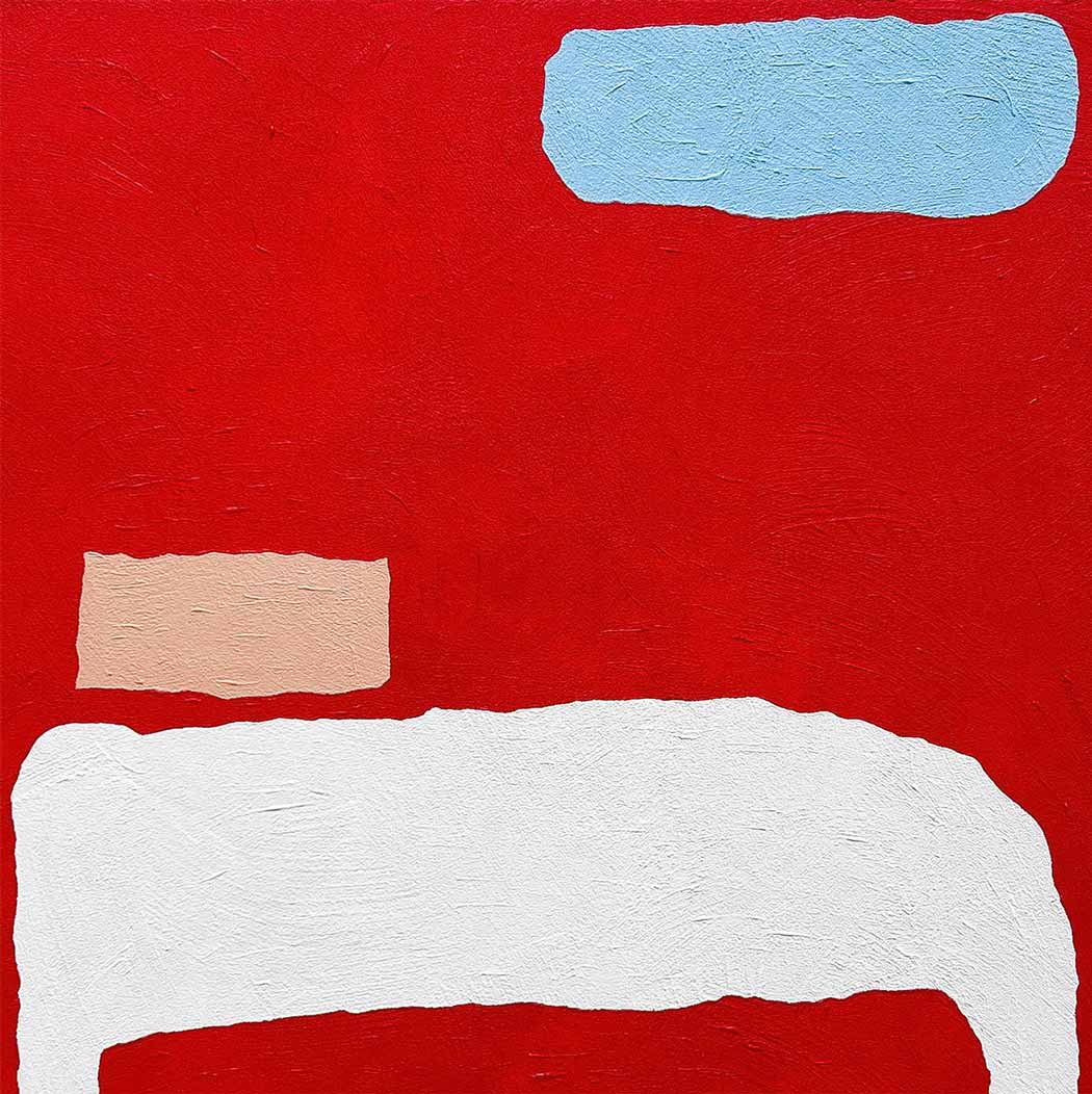 Abstract Acrylic Painting By Ayesha Pearce, 16 X 16, The Cold Side Of The Pillow, Original Artwork